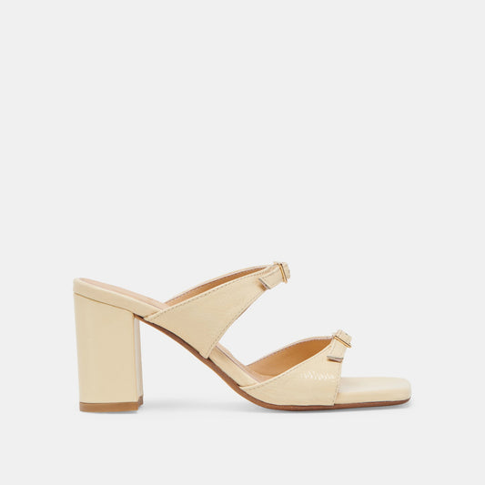 Dolce Vita Top Pick | SHANE HEELS LIGHT YELLOW CRINKLE PATENT