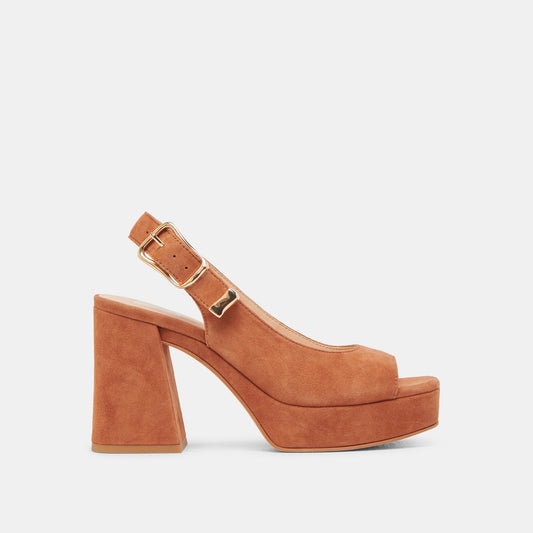 Dolce Vita Smart Buy | FLORES HEELS CARAMEL SUEDE