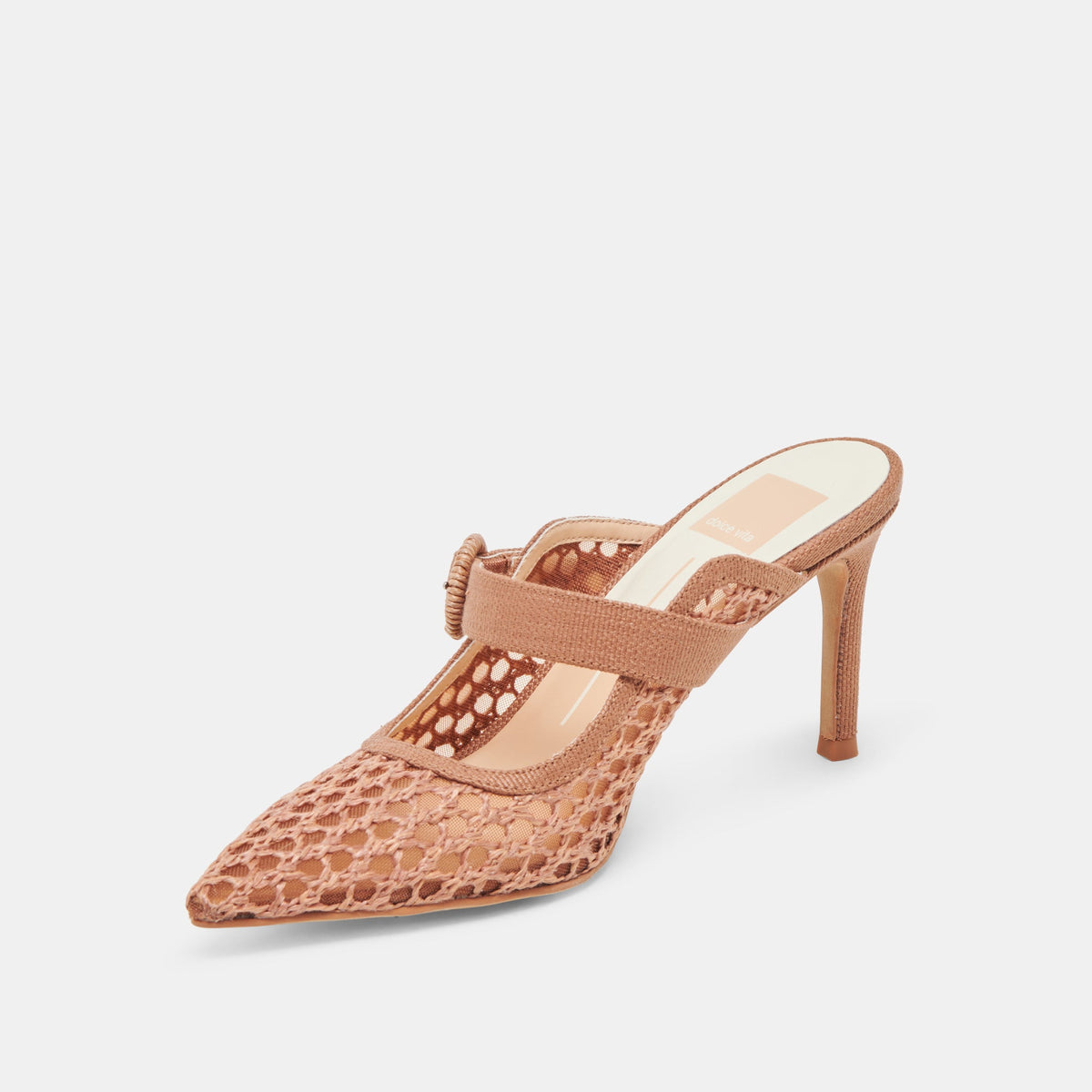 Dolce Vita Quality | KEEKEE HEELS SADDLE WOVEN RAFFIA