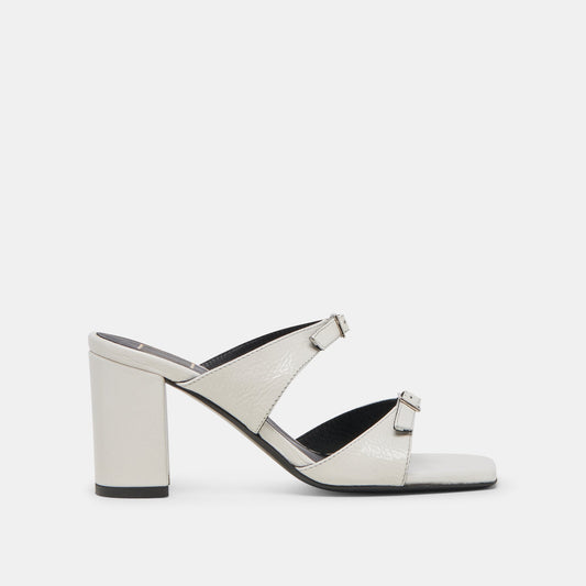 Dolce Vita Premium | SHANE HEELS OFF WHITE CRINKLE PATENT