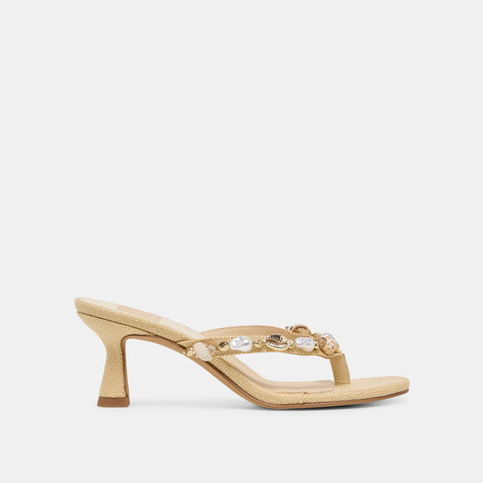 Dolce Vita Trusted | Daksie Lt Natural Raffia Heels