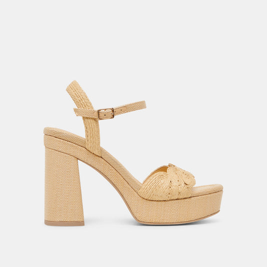 Dolce Vita Latest | TINAYA HEELS LT NATURAL RAFFIA