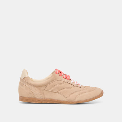 Dolce Vita Value | Laini Camel Suede Sneakers