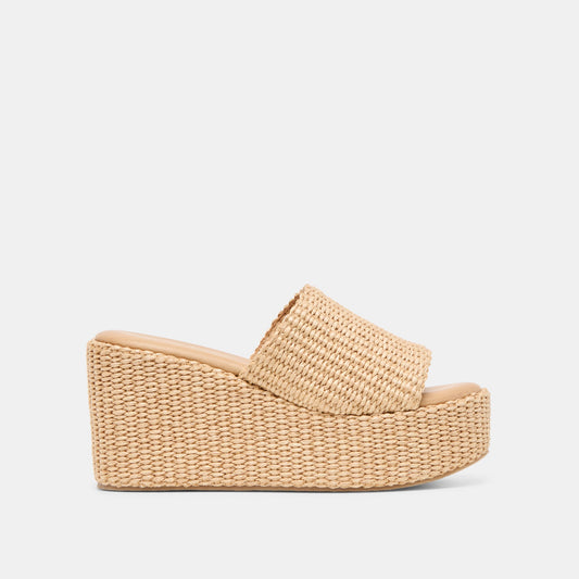 Dolce Vita Smart Buy | Joclyn Lt Natural Raffia Wedges