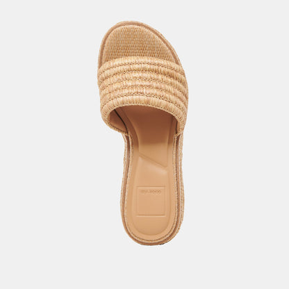 Dolce Vita Premium | Throne Lt Natural Raffia Wedges