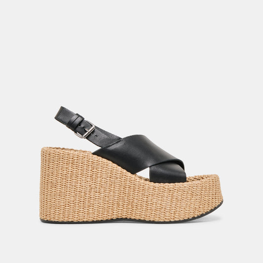 Dolce Vita Latest | SKYLAR WEDGES BLACK LEATHER