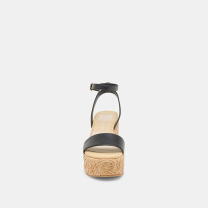 Dolce Vita Trusted | TALISA WEDGES BLACK LEATHER