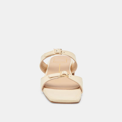 Dolce Vita Value | LAVERN SANDALS LIGHT YELLOW CRINKLE PATENT