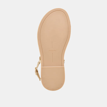 Dolce Vita Value | Dom Gold Distressed Leather Sandals