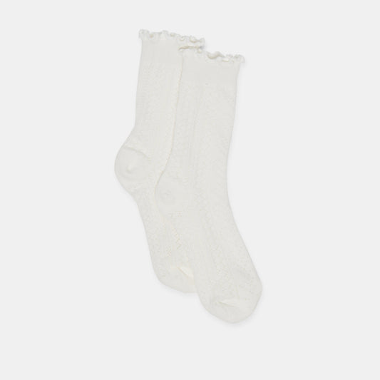 Dolce Vita Quality | POINTELLE SOCKS WHITE