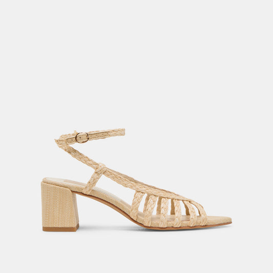 Dolce Vita Everyday | YASMIN HEELS NATURAL RAFFIA